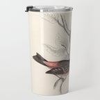 Pink-browed rosefinch and spot-winged rosefinch by Elizabeth Gould, 1831 Travel Mug Gallery Image 3