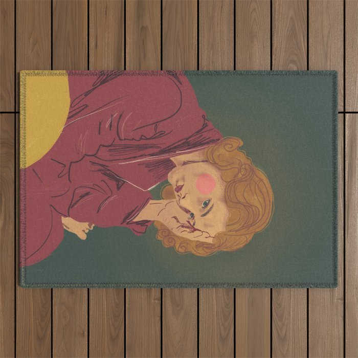 Iâm not a saint Outdoor Rug Gallery Image 1