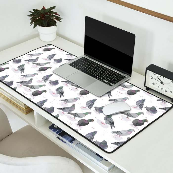 Pigeon Party Desk Mat Gallery Image 2