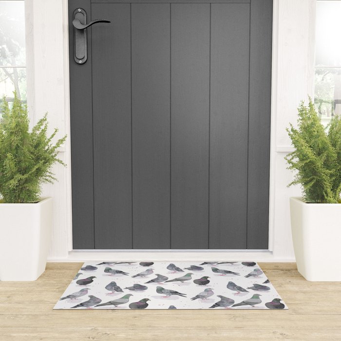 Pigeon Party Welcome Mat Gallery Image 3
