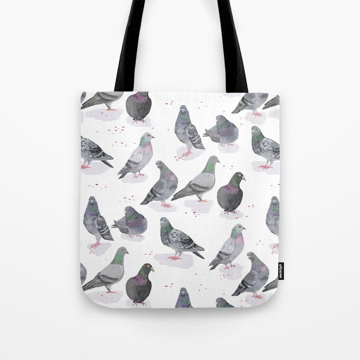 Pigeon Party Tote Bag Gallery Image 1