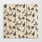 Pigeon Party Wood Wall Art Gallery Image 1