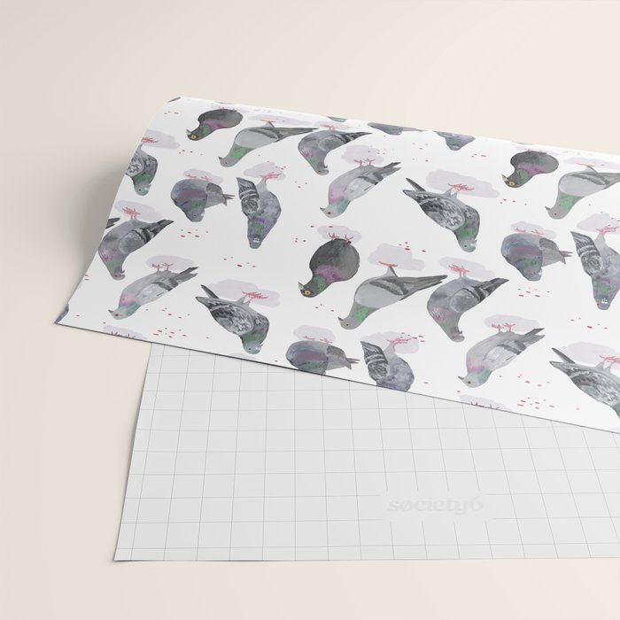 Pigeon Party Wrapping Paper Gallery Image 2