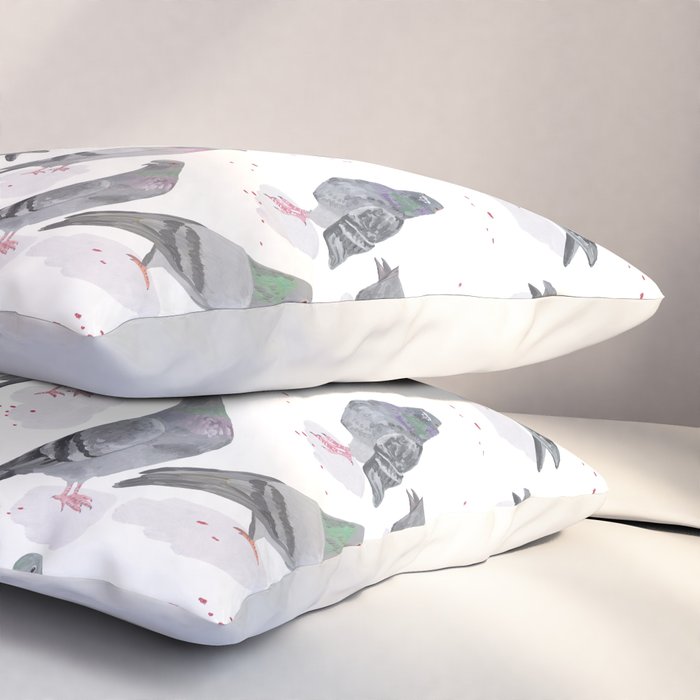 Pigeon Party Pillow Sham Gallery Image 3