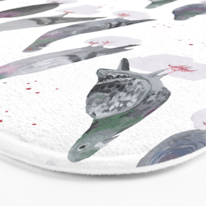Pigeon Party Bath Mat Gallery Image 3