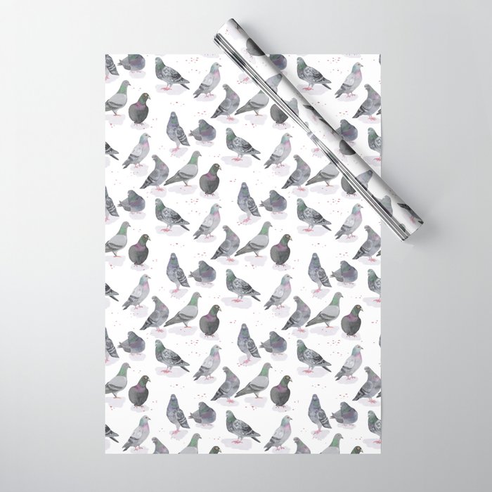 Pigeon Party Wrapping Paper Gallery Image 1