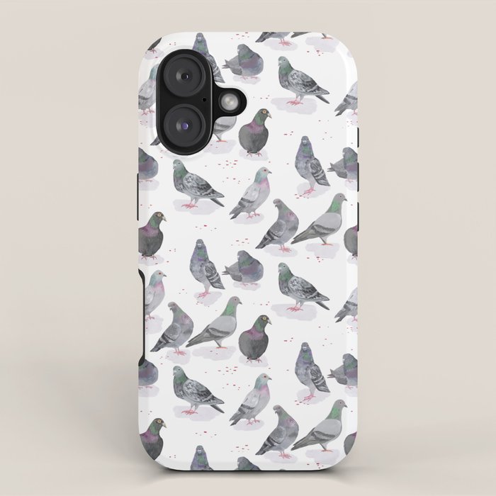 Pigeon Party iPhone Case Gallery Image 1