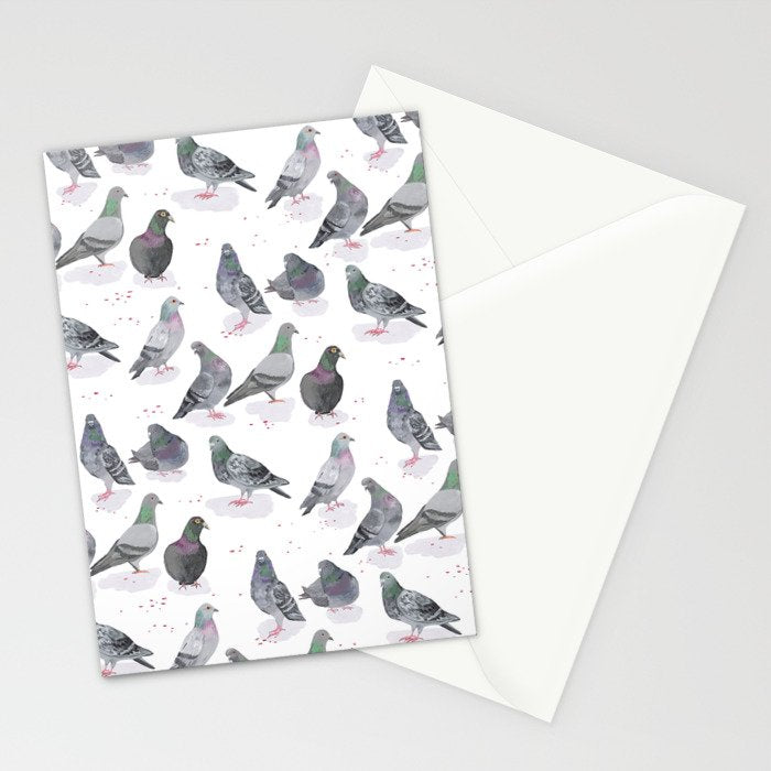 Pigeon Party Stationery Card Gallery Image 2