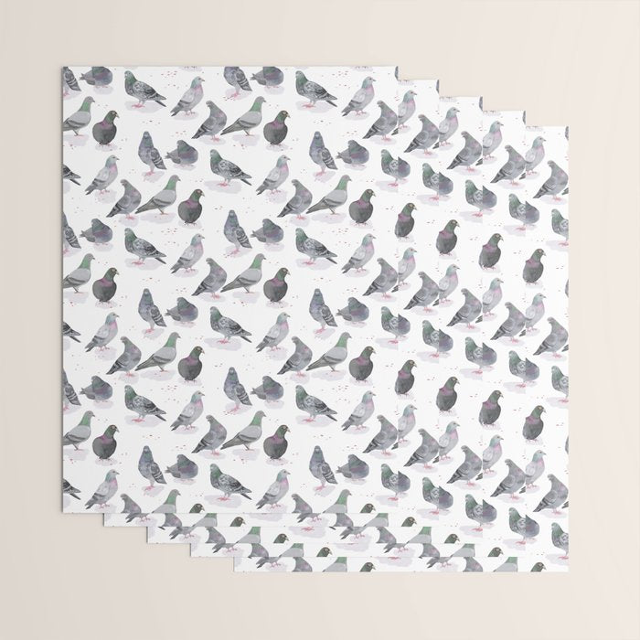 Pigeon Party Wrapping Paper Gallery Image 3