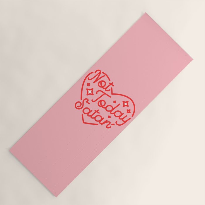 not today satan II Yoga Mat Gallery Image 1