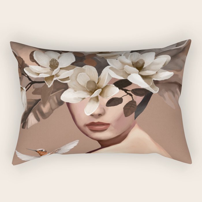 Hummingbird Whispers 2 Rectangular Pillow Gallery Image 2