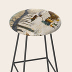 Anna Mary Robertson 'Grandma' Moses Sugaring Off American Folk Art Stool Gallery Image 2