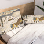 Anna Mary Robertson 'Grandma' Moses Sugaring Off American Folk Art Pillow Sham Gallery Image 2