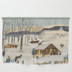 Anna Mary Robertson 'Grandma' Moses Sugaring Off American Folk Art Wall Hanging Gallery Image 1