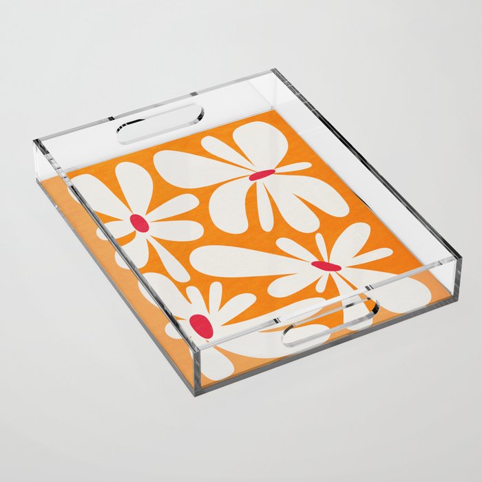 Bloom: Tangerine Matisse Color Series 03 Acrylic Tray Gallery Image 1