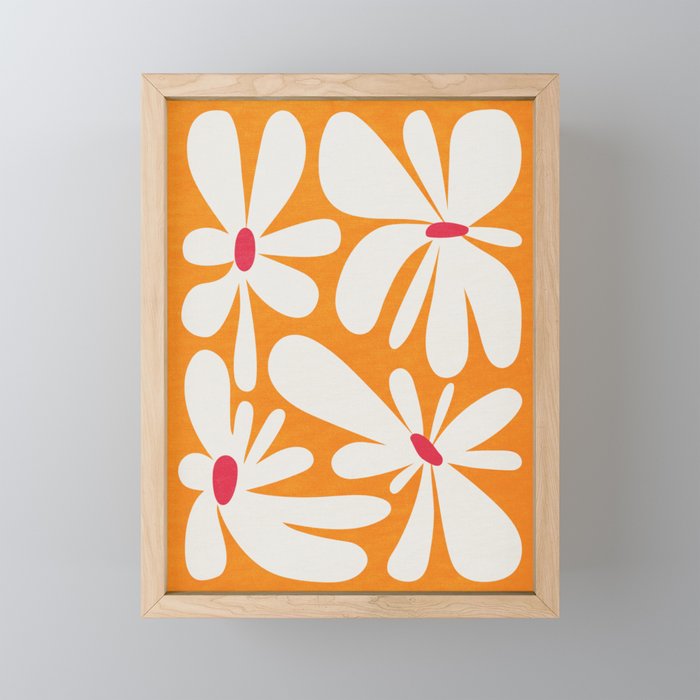 Bloom: Tangerine Matisse Color Series 03 Mini Art Print Gallery Image 1