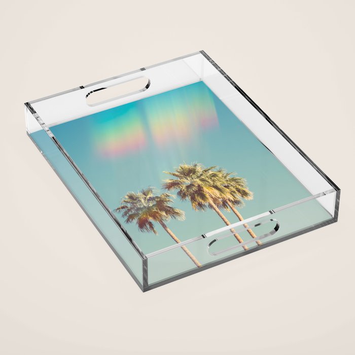 Groovy Palm Trees Acrylic Tray Gallery Image 1