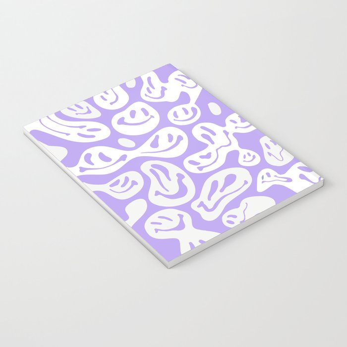 Pastel Purple Dripping Smiley Notebook Gallery Image 3