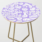 Pastel Purple Dripping Smiley Side Table Gallery Image 2