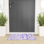 Pastel Purple Dripping Smiley Welcome Mat Gallery Image 3