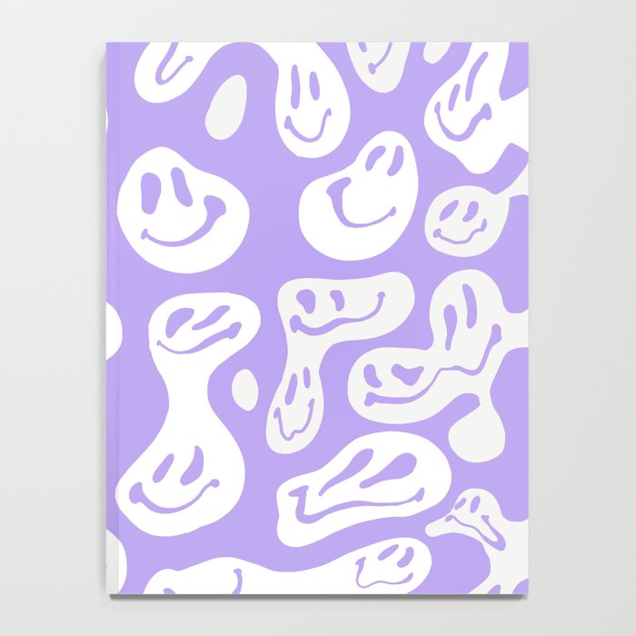 Pastel Purple Dripping Smiley Notebook Gallery Image 4