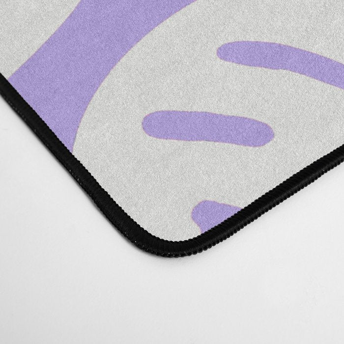 Pastel Purple Dripping Smiley Desk Mat Gallery Image 4