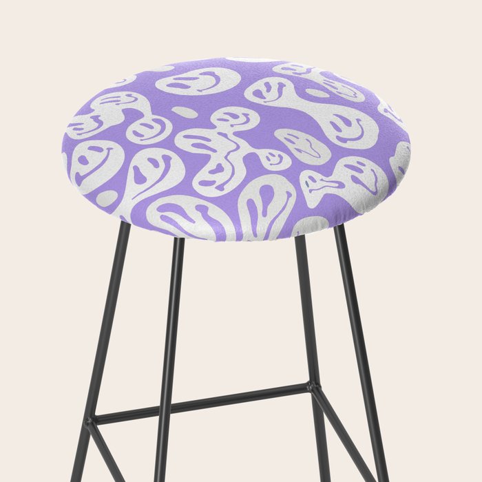 Pastel Purple Dripping Smiley Stool Gallery Image 2