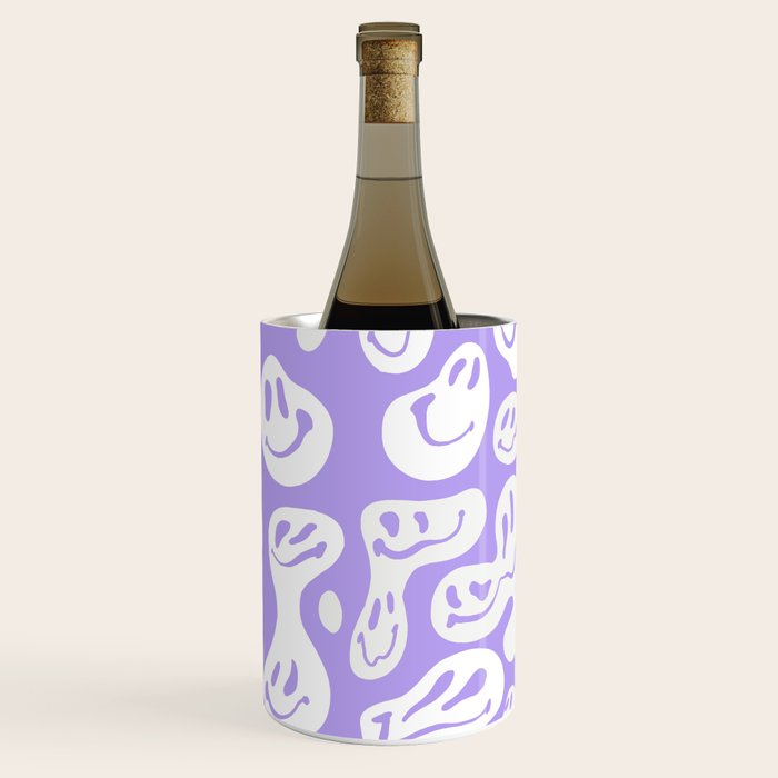 Pastel Purple Dripping Smiley Wine Chiller Gallery Image 3