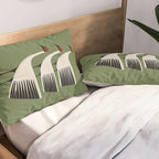 Striped Bird Trio Pillow Sham Gallery Image 2