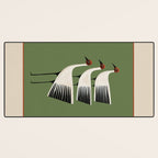 Striped Bird Trio Desk Mat Gallery Image 3