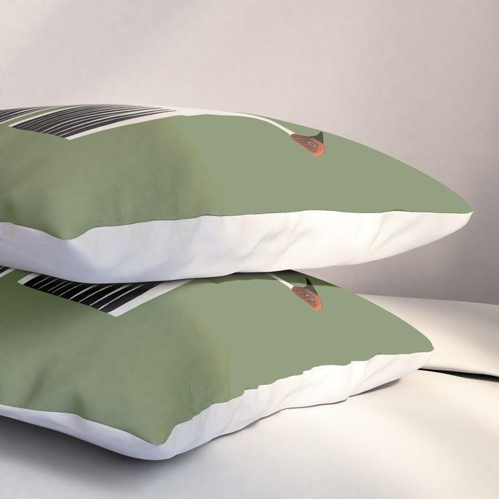 Striped Bird Trio Pillow Sham Gallery Image 3