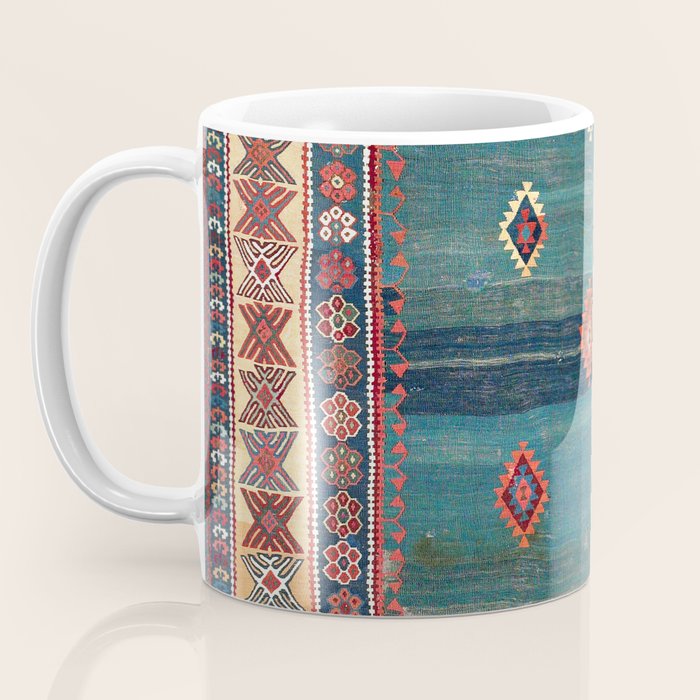 Sivas Antique Turkish Niche Kilim Print Coffee Mug Gallery Image 3
