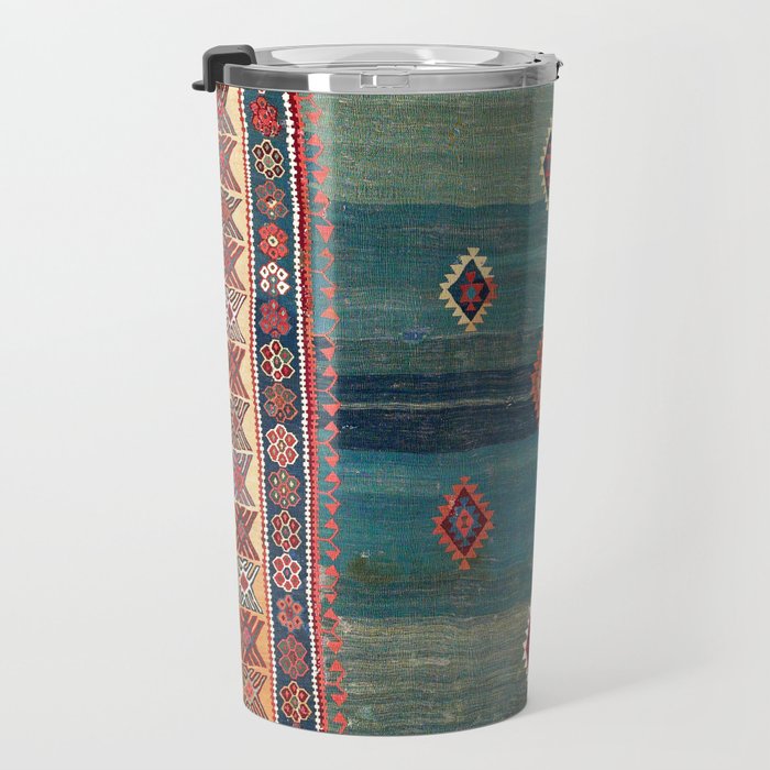 Sivas Antique Turkish Niche Kilim Print Travel Mug Gallery Image 3