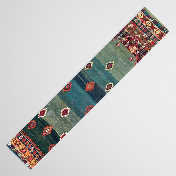 Sivas Antique Turkish Niche Kilim Print Table Runner Gallery Image 3