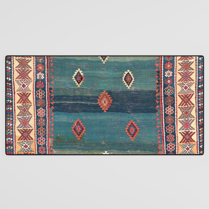Sivas Antique Turkish Niche Kilim Print Desk Mat Gallery Image 3