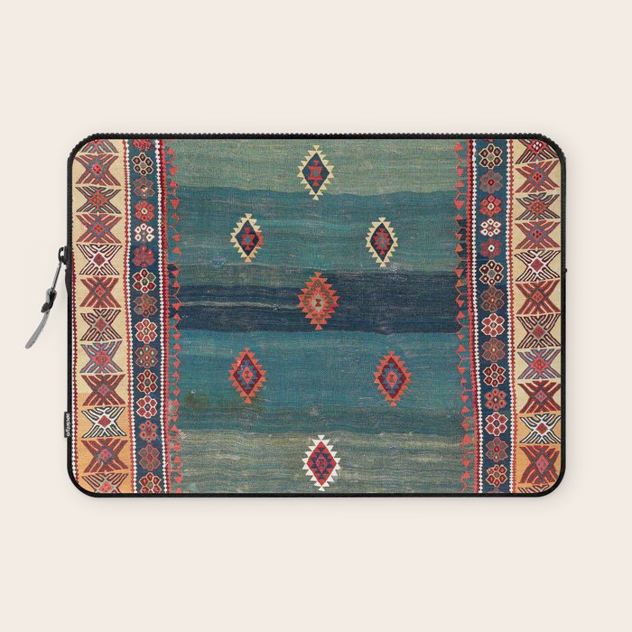 Sivas Antique Turkish Niche Kilim Print Laptop Sleeve Gallery Image 1