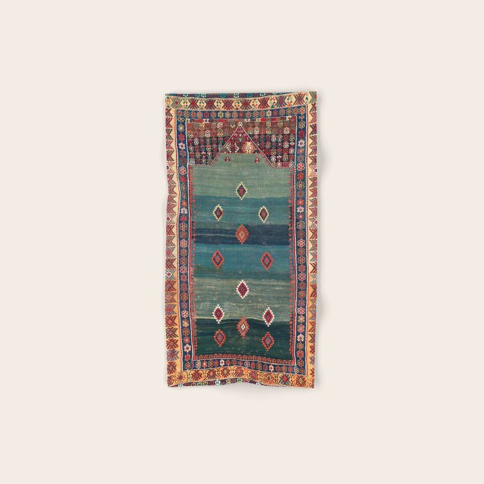 Sivas Antique Turkish Niche Kilim Print Bath Towel Gallery Image 1