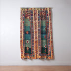 Sivas Antique Turkish Niche Kilim Print Window Curtain Gallery Image 3