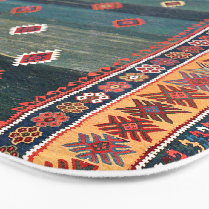 Sivas Antique Turkish Niche Kilim Print Bath Mat Gallery Image 3