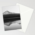 Wild Mountain Sunrise - Black and White Nature Photography Stationery Card Gallery Image 2