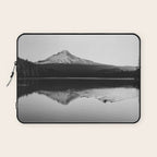 Wild Mountain Sunrise - Black and White Nature Photography Laptop Sleeve Gallery Image 1