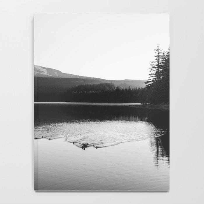 Wild Mountain Sunrise - Black and White Nature Photography Notebook Gallery Image 4