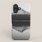 Wild Mountain Sunrise - Black and White Nature Photography iPhone Case Gallery Image 1
