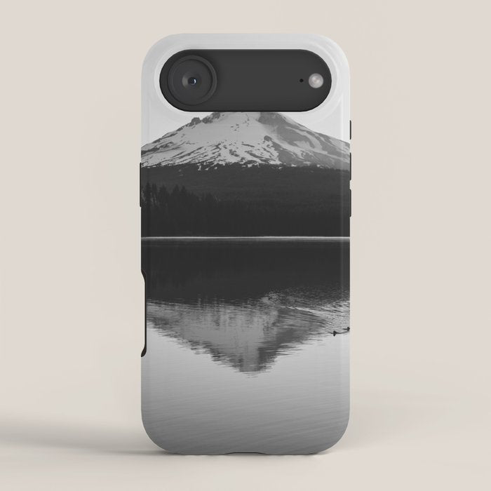 Wild Mountain Sunrise - Black and White Nature Photography iPhone Case Gallery Image 2