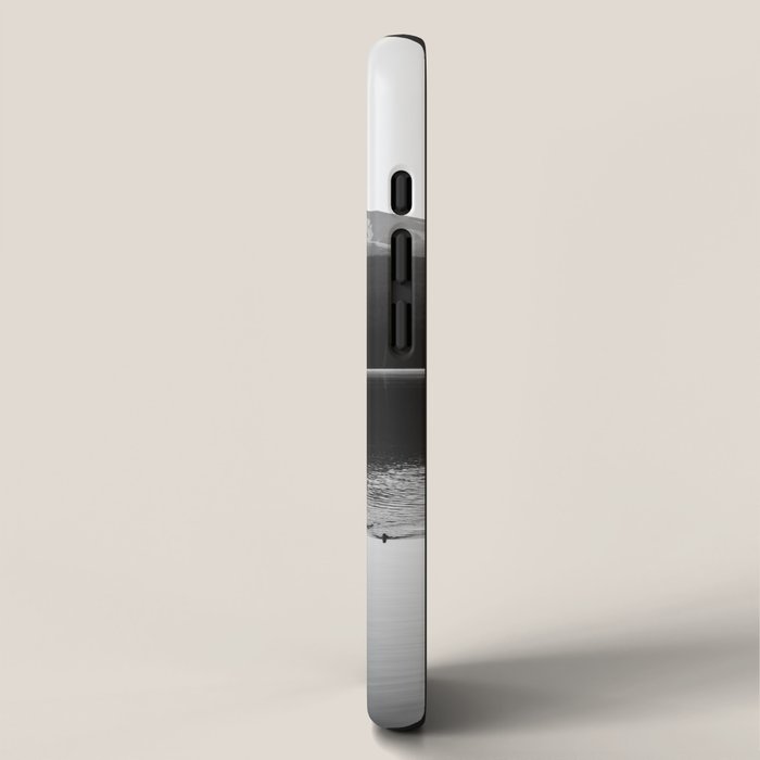 Wild Mountain Sunrise - Black And White Nature Photography Iphone Case