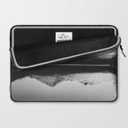 Wild Mountain Sunrise - Black and White Nature Photography Laptop Sleeve Gallery Image 2