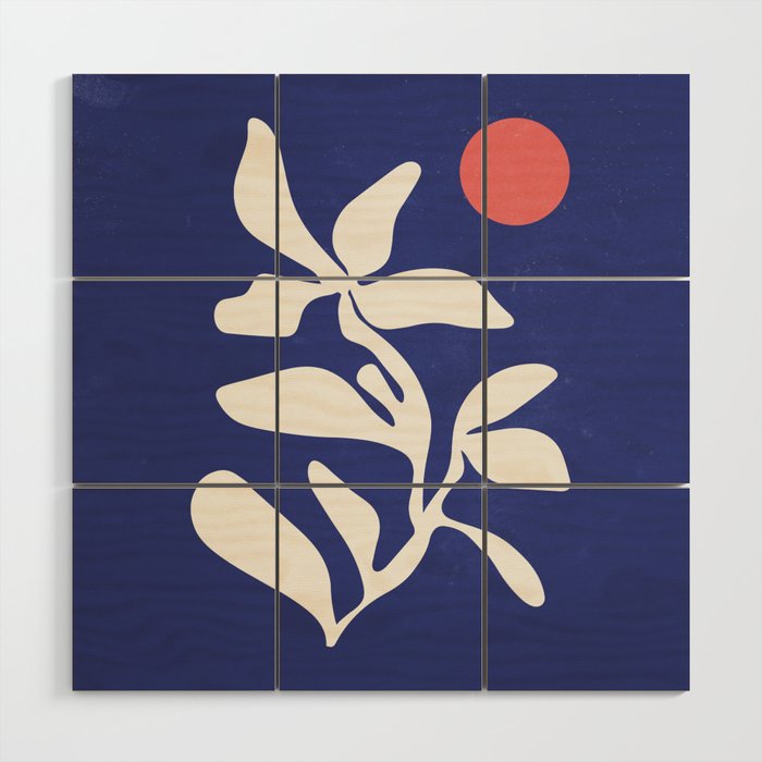 Indigo Sunrise Wood Wall Art Gallery Image 1