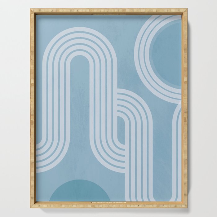 minimal geometric art 2 Serving Tray Gallery Image 1