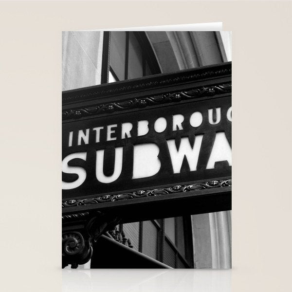 Interborough Subway Stationery Card Gallery Image 1