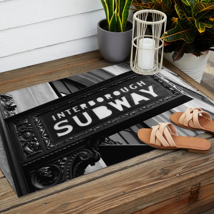 Interborough Subway Outdoor Rug Gallery Image 2